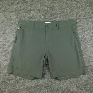 Tasc Performance Shorts Mens 33 Green Motion Tailored Fit Stretch Bamboo Casual-